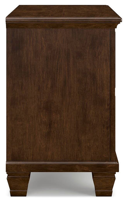 Danabrin King Panel Storage Bed, Dresser, Mirror and Nightstand