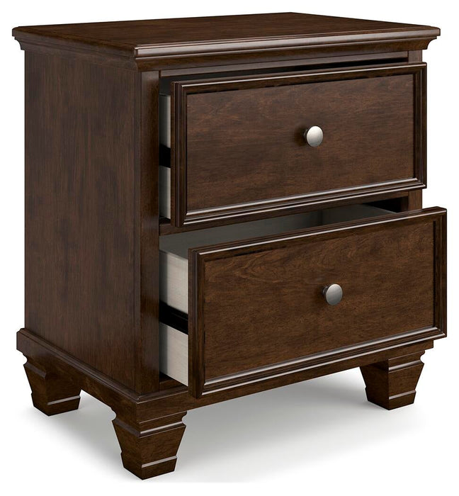 Danabrin Queen Panel Storage Bed, Dresser, Mirror and Nightstand