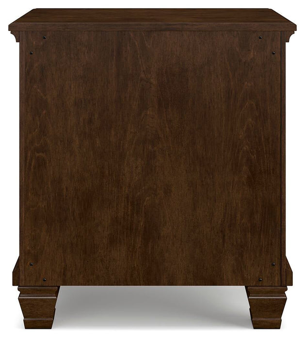 Danabrin Queen Panel Storage Bed, Dresser, Mirror and Nightstand