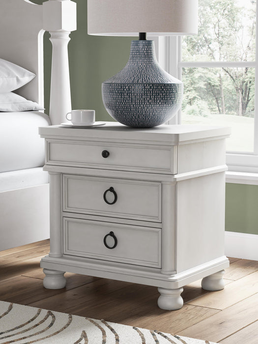 Rowlenstown California King Poster Bed, Dresser, Mirror and Nightstand