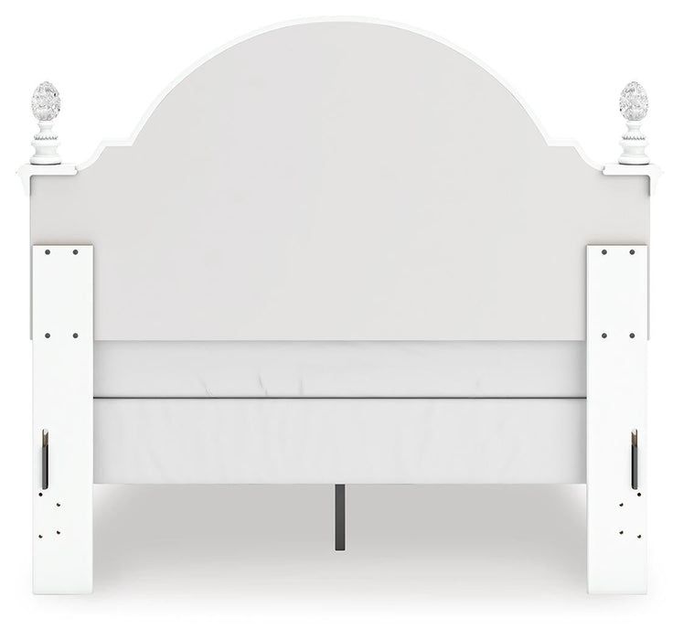 Kozlani Full Upholstered Panel Bed, Dresser and Mirror