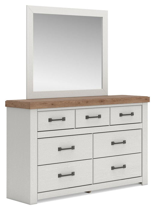 Savonport Queen Panel Bed with Storage. Dresser, Mirror and Nightstand