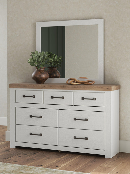 Savonport Full Panel Storage Bed, Dresser and Mirror