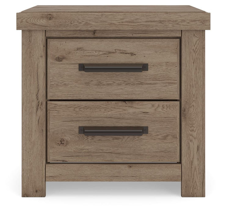 Garistyn King Panel Bed. Dresser, Mirror and Nightstand