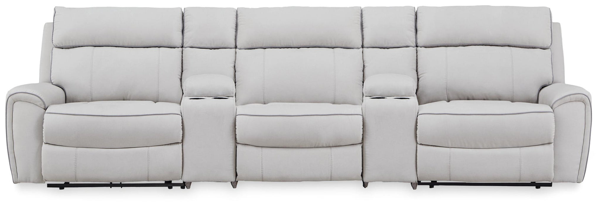 Social Pointe 5-Piece Power Reclining Sectional