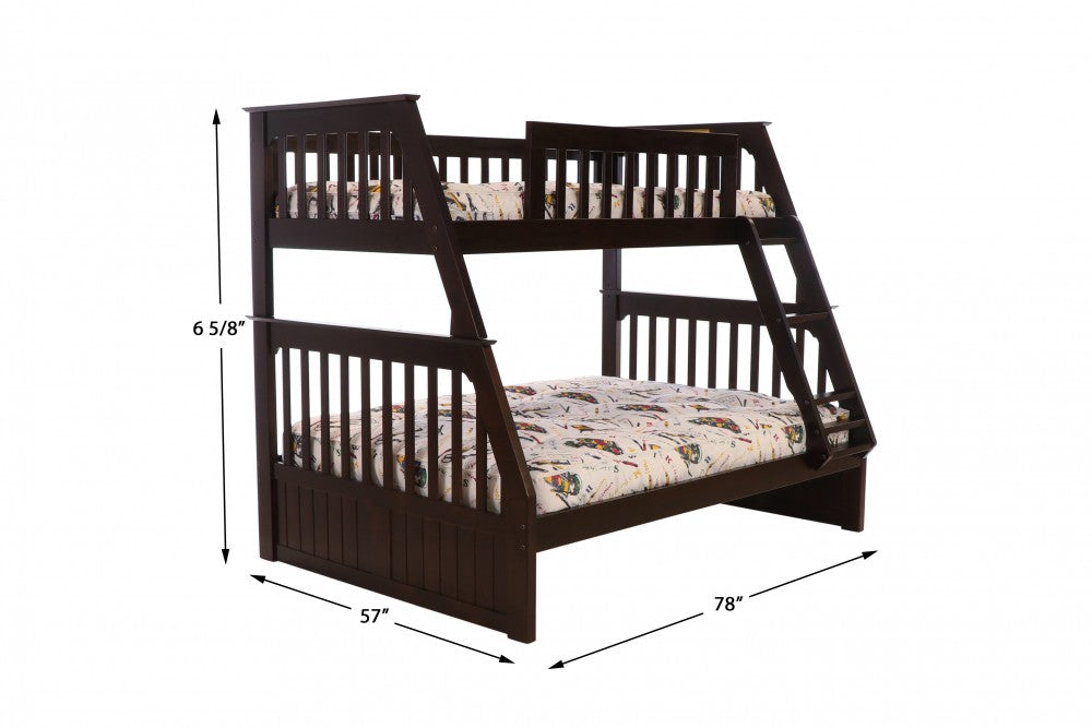 Espresso Twin over Full Bunkbed