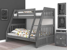 Load image into Gallery viewer, Charcoal Twin over Full Bunkbed
