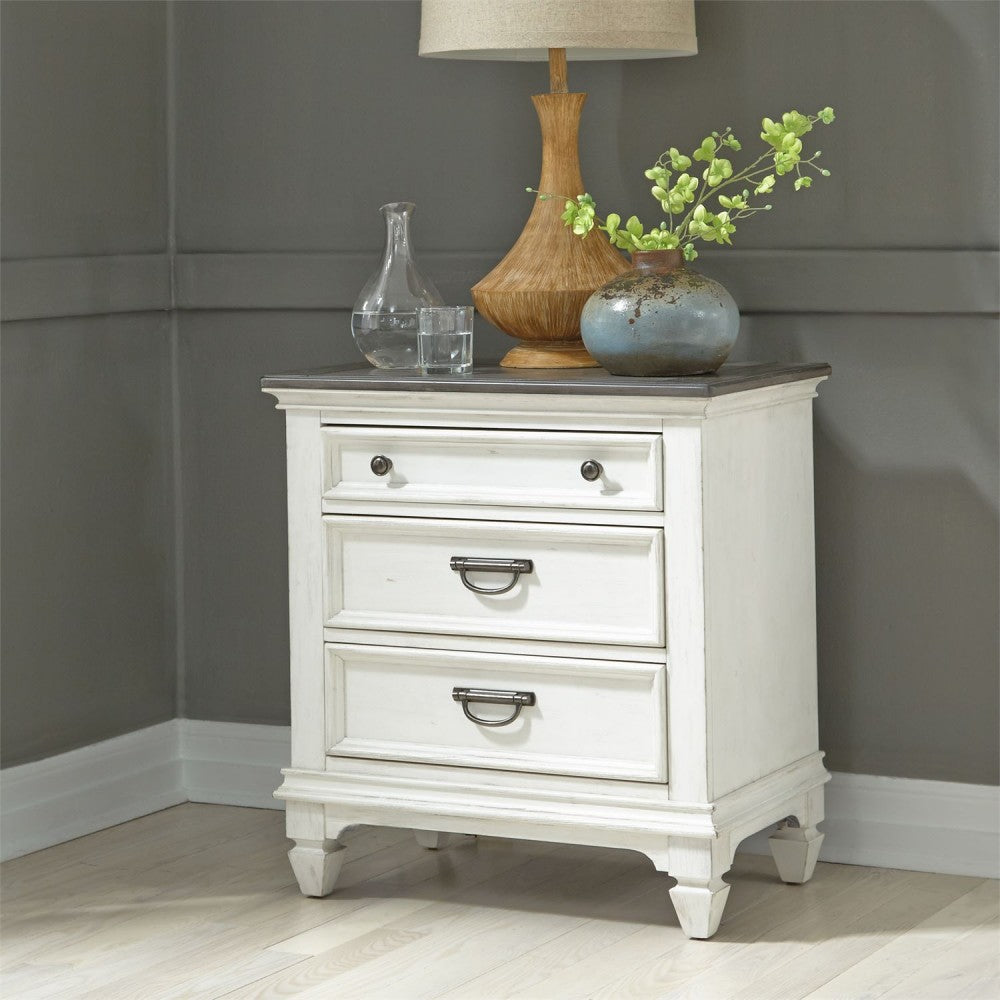 Allyson Park Night Stand with Charging Station