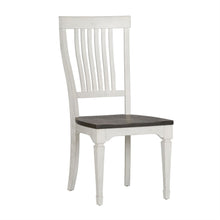 Load image into Gallery viewer, Allyson Park Pedestal Table &amp; Four Slat Back Chairs
