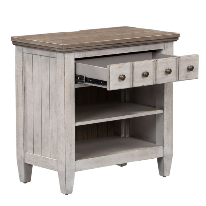 Heartland One Drawer Nightstand with Charging Station
