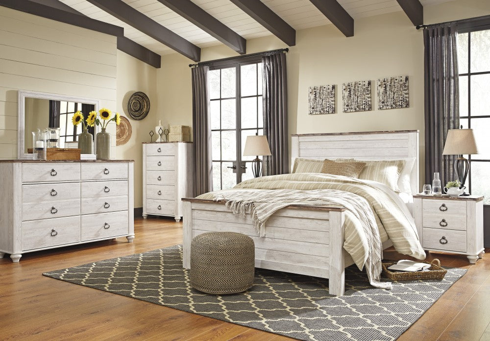 Willowton Queen Bed, Dresser & Mirror