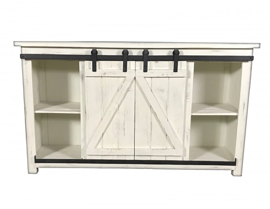 Sliding Barn Door Media Stand