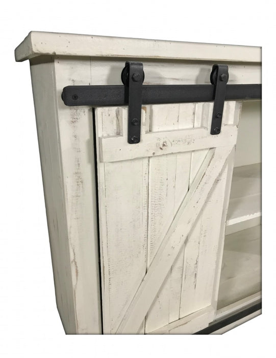 Sliding Barn Door Media Stand