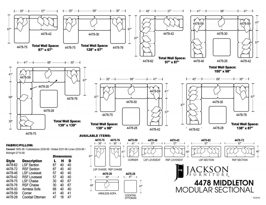 Middleton Modular L-Shaped Sectional