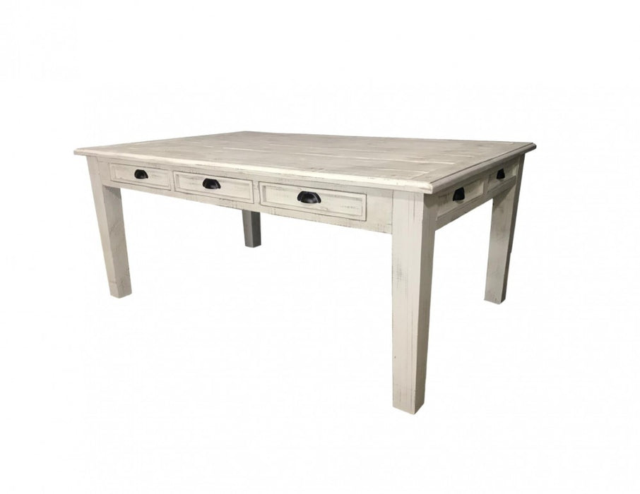 Joanna Dining Table with Storage, Four Chairs & Bench