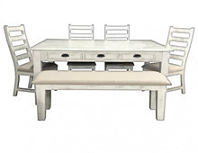 Load image into Gallery viewer, Joanna Dining Table with Storage, Four Chairs &amp; Bench
