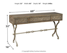 Load image into Gallery viewer, Quinnland Console Sofa Table
