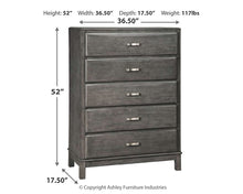 Load image into Gallery viewer, Caitbrook Five Drawer Chest
