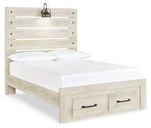 Load image into Gallery viewer, Cambeck  Panel Bed With 2 Storage Drawers With Mirrored Dresser, Chest And Nightstand
