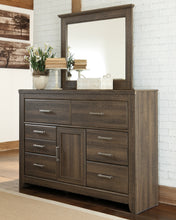 Load image into Gallery viewer, Juararo Queen Poster Bed with Mirrored Dresser, Chest and Nightstand
