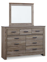 Load image into Gallery viewer, Zelen Full Panel Headboard with Mirrored Dresser and 2 Nightstands
