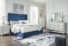 Load image into Gallery viewer, Coralayne King Upholstered Bed with Mirrored Dresser
