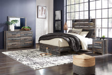 Load image into Gallery viewer, Drystan Queen Panel Bed with Mirrored Dresser and Nightstand
