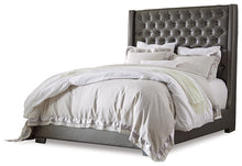 Load image into Gallery viewer, Coralayne King Upholstered Bed with Mirrored Dresser and Nightstand
