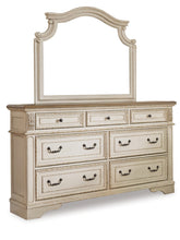 Load image into Gallery viewer, Realyn King Upholstered Panel Bed with Mirrored Dresser and Nightstand
