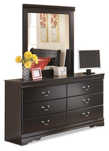 Load image into Gallery viewer, Huey Vineyard Full Sleigh Headboard with Mirrored Dresser, Chest and 2 Nightstands
