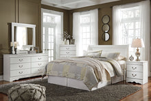 Load image into Gallery viewer, Anarasia Queen Sleigh Headboard with Mirrored Dresser, Chest and 2 Nightstands
