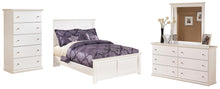 Load image into Gallery viewer, Bostwick Shoals Full Panel Bed with Mirrored Dresser and 2 Nightstands
