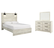 Load image into Gallery viewer, Cambeck  Panel Bed With Mirrored Dresser, Chest And Nightstand
