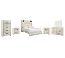Load image into Gallery viewer, Cambeck  Panel Bed With Mirrored Dresser, Chest And 2 Nightstands
