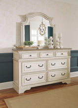 Load image into Gallery viewer, Realyn  Sleigh Bed With Mirrored Dresser
