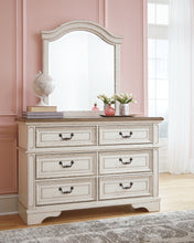 Load image into Gallery viewer, Realyn Full Panel Bed with Mirrored Dresser and 2 Nightstands

