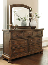 Load image into Gallery viewer, Flynnter  Panel Bed With Mirrored Dresser And 2 Nightstands

