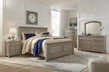 Load image into Gallery viewer, Lettner Queen Panel Bed with Mirrored Dresser, Chest and 2 Nightstands
