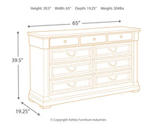 Load image into Gallery viewer, Bolanburg Queen Panel Bed with Dresser
