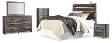 Load image into Gallery viewer, Drystan Queen Panel Headboard with Mirrored Dresser, Chest and Nightstand
