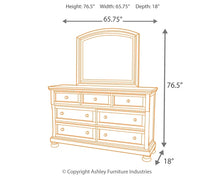 Load image into Gallery viewer, Porter Queen Sleigh Bed with Mirrored Dresser
