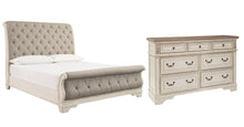 Load image into Gallery viewer, Realyn Queen Sleigh Bed with Dresser
