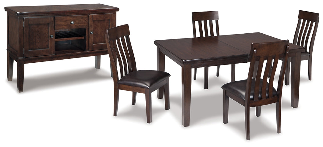 Haddigan Dining Table and 4 Chairs with Storage