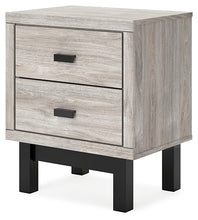 Load image into Gallery viewer, Vessalli Queen Panel Bed with Mirrored Dresser and 2 Nightstands

