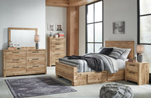 Load image into Gallery viewer, Hyanna Full Panel Bed with Storage with Mirrored Dresser and Chest
