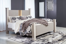 Load image into Gallery viewer, Surancha King Poster Bed with Mirrored Dresser and 2 Nightstands
