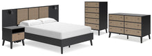 Load image into Gallery viewer, Charlang Queen Panel Platform Bed with Dresser, Chest and Nightstand
