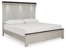 Load image into Gallery viewer, Darborn California King Panel Bed with Mirrored Dresser and 2 Nightstands
